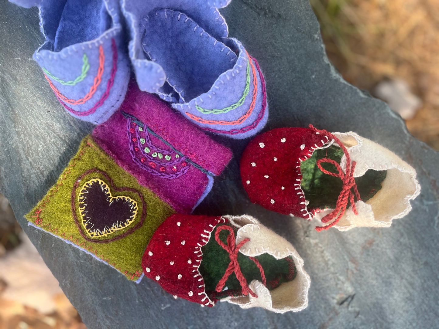 Felt Mushroom Slippers