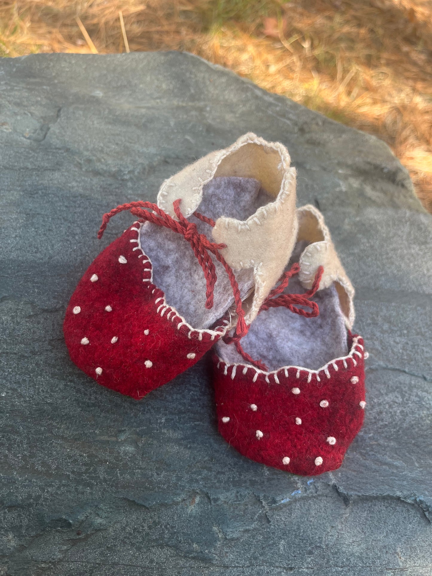 Felt Mushroom Slippers