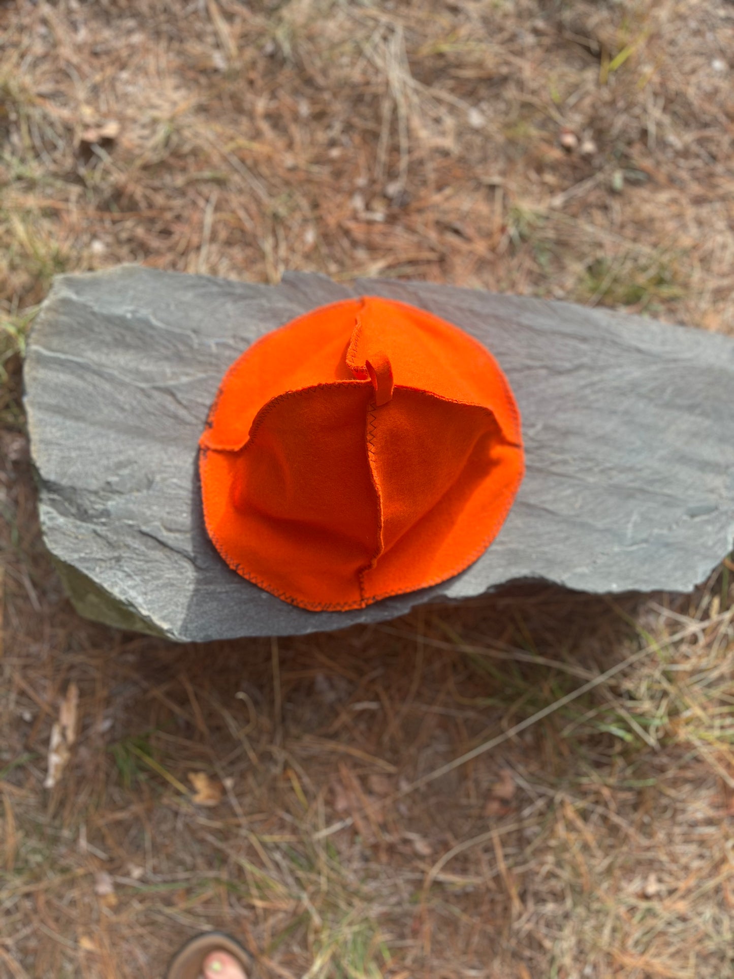 Hunter’s Orange Sauna Hat / Banya Bonnet / Finnish Sauna Hat