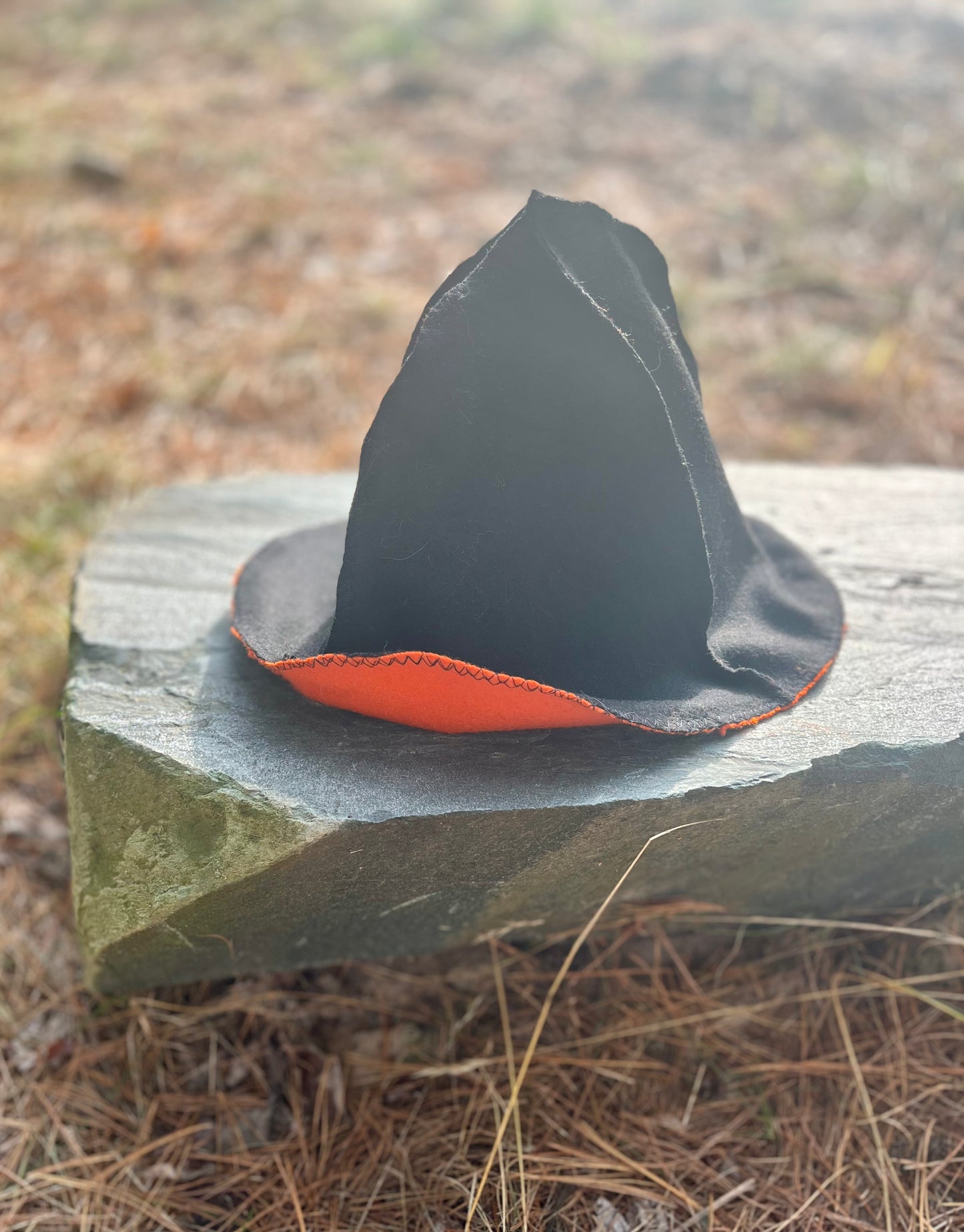 Hunter’s Orange Sauna Hat / Banya Bonnet / Finnish Sauna Hat
