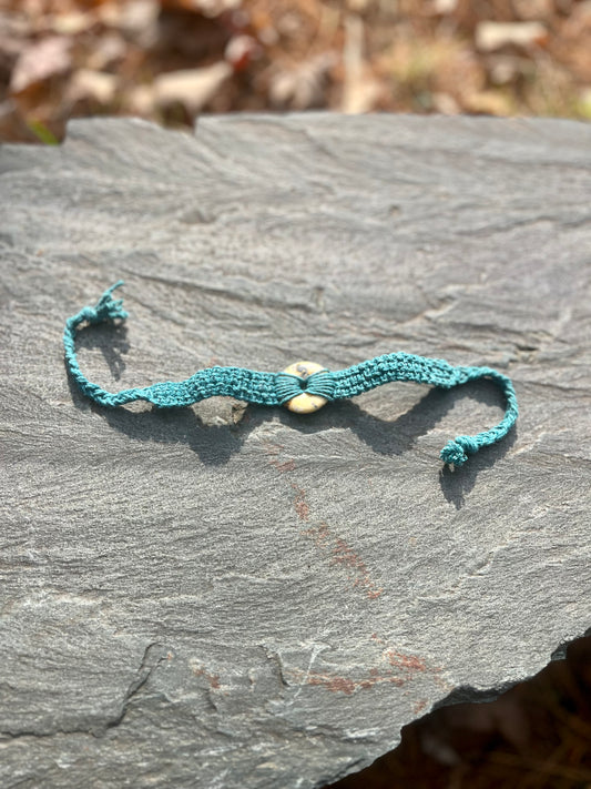 Turquoise Hemp Bracelet