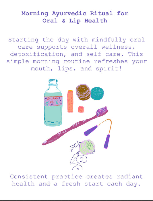 Morning Ayurvedic Ritual for Oral Health Printable PDF